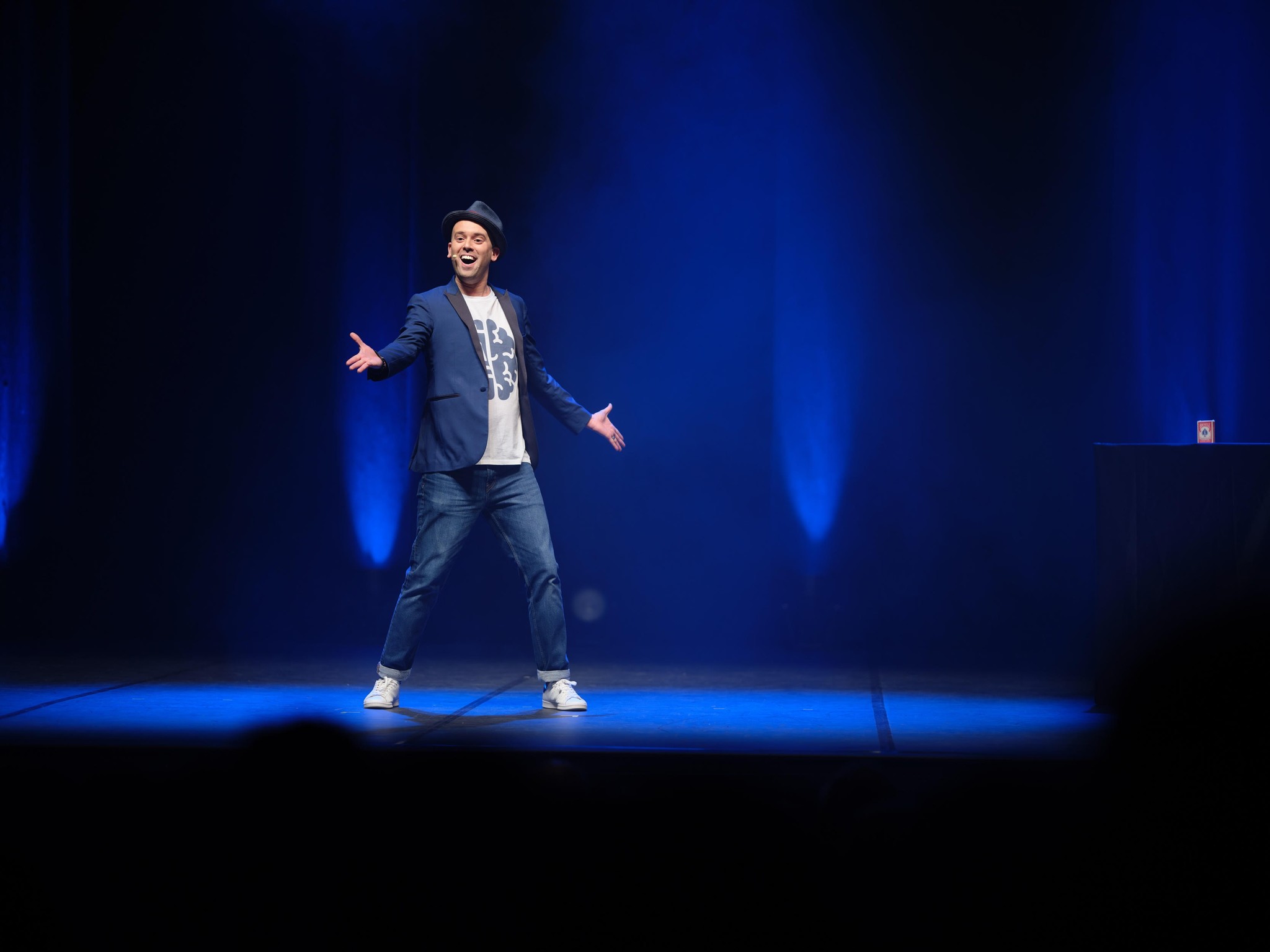 Mathieu Chesneau, mentaliste, sur scène